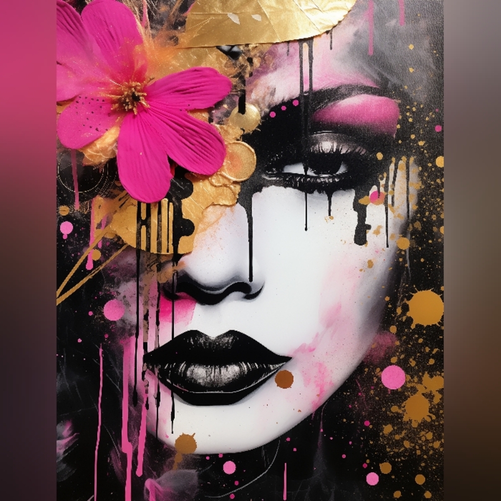 Beautiful Lady Art Print
